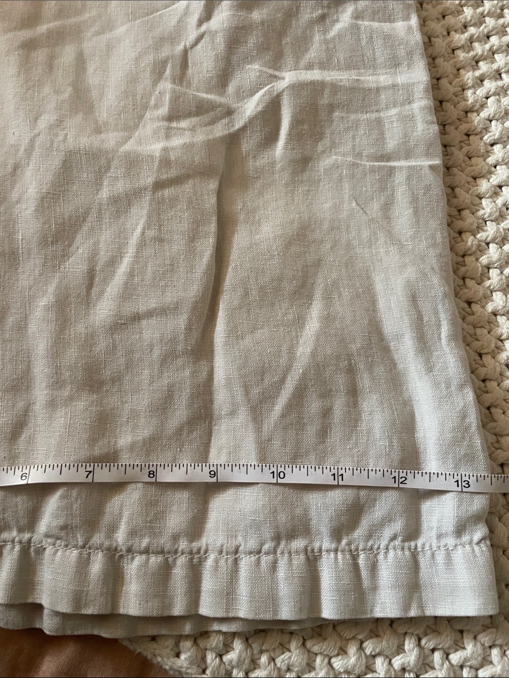 Smocked Waist Linen Pants S - Picture 9 of 9